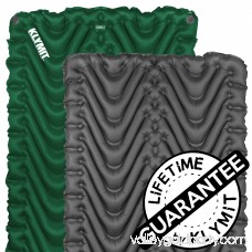 Klymit Double V Camping Sleeping Pad for Two (Forest Green)